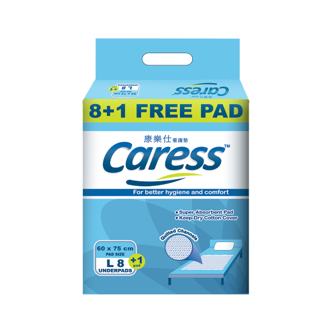 Caress Underpads 8+1 Large