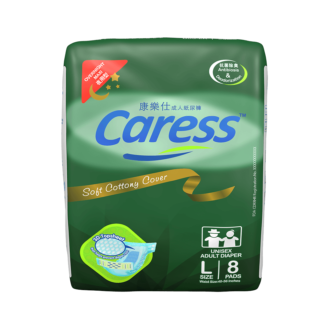 Caress Overnight Maxi 8s Large