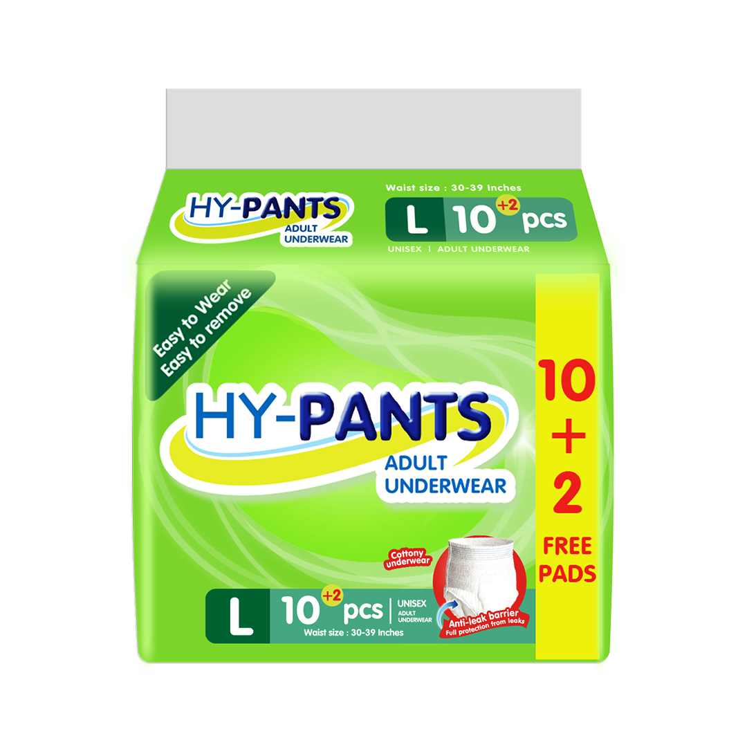 Hy-Pants Adult Underwear 10s+2s Large