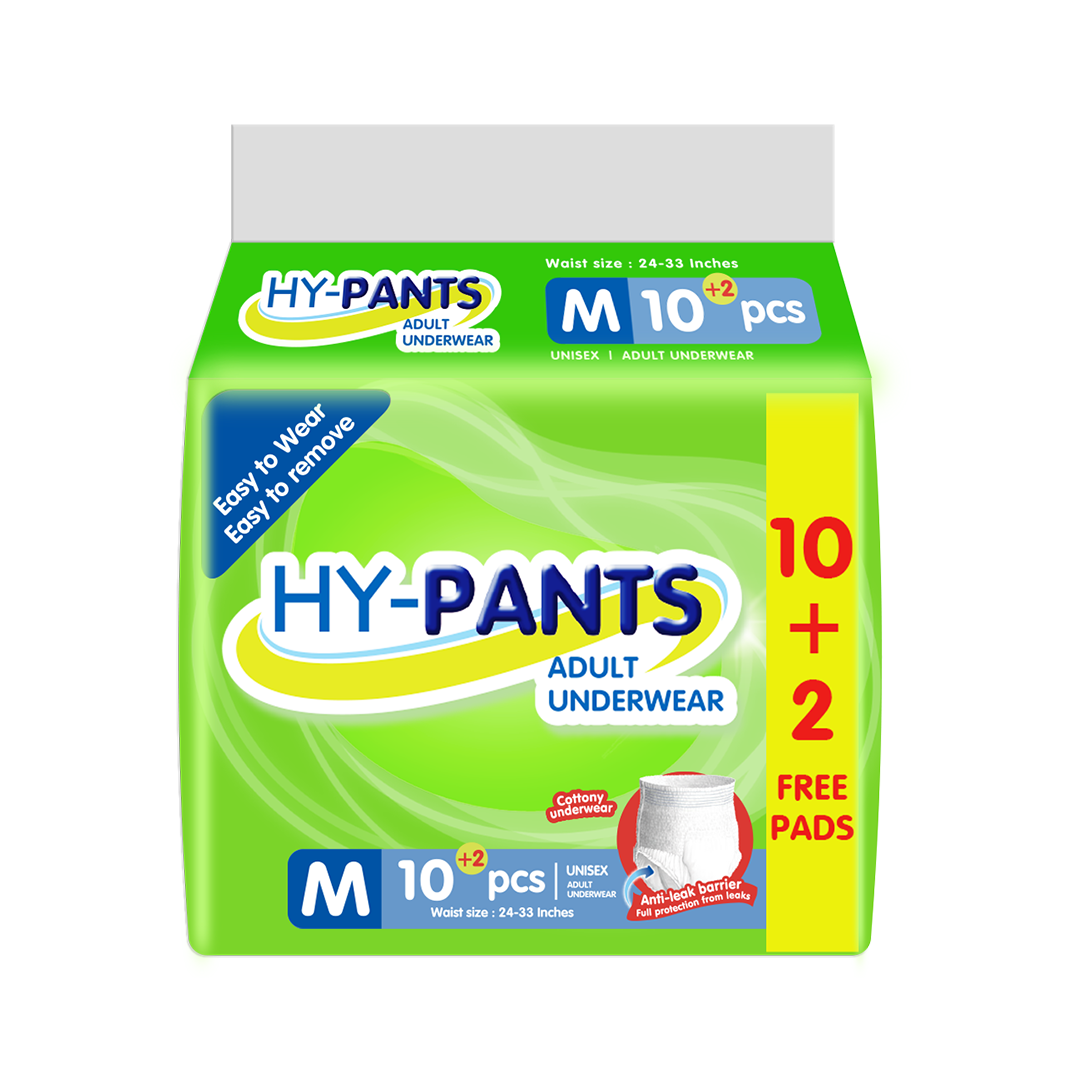 Hy-Pants Adult Underwear 10s+2s Medium